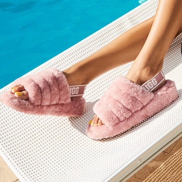 UGG Shoes - UGG® Fluff Yeah in Sea Shell Pink Size 8